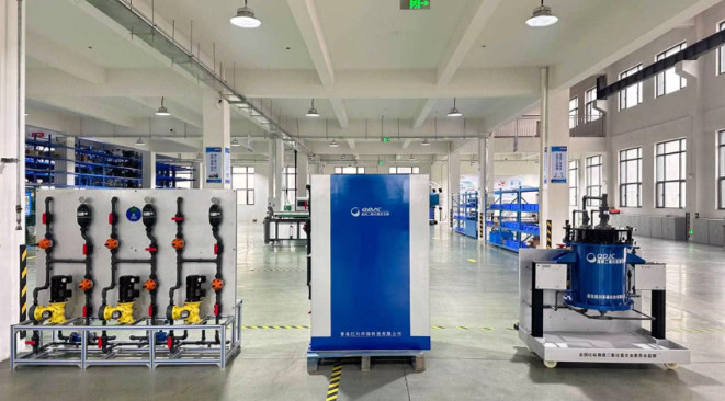 Qingdao J Environmental Protection Technology Co., Ltd. linea di produzione in fabbrica