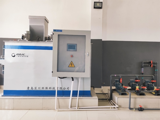 Sistema di dosaggio automatico avanzato per la preparazione di polimeri chimici per il trattamento delle acque reflue